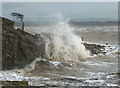 SD4673 : Big seas at Jenny Brown's Point by Karl and Ali