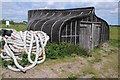 NU1241 : Shed on Holy Island by Philip Halling