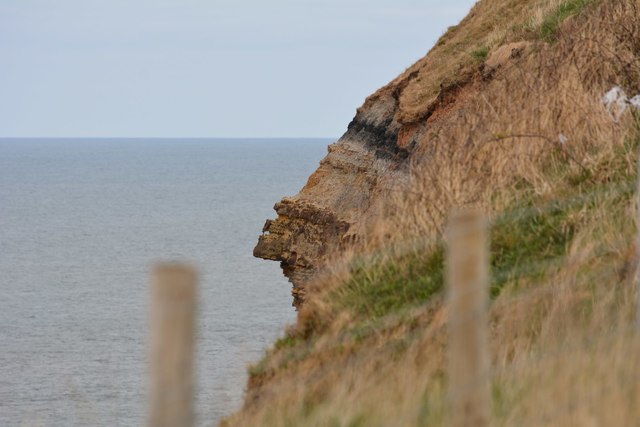 A rocky overhang near the Church of Saint Mary, Whitby