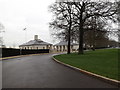 TL4059 : Cambridge American Cemetery entrance by Geographer