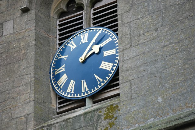 St James' Church:  clock Face