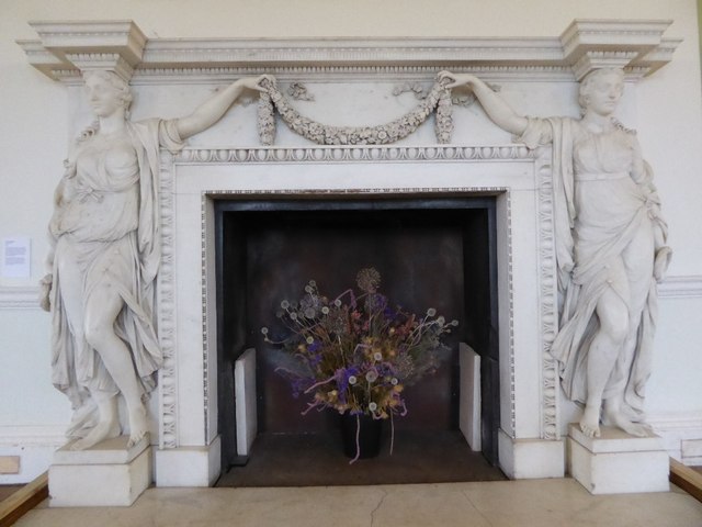 Fireplace, Long Gallery, Croome Court