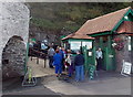 SS7249 : Queueing for the Cliff Railway, Lynmouth by Jaggery