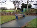 SJ9295 : Ivy Todd's bench by Gerald England