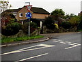 SO8006 : Give way and mini-roundabout signs, Gloucester Road, Stonehouse by Jaggery