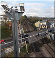 SS9581 : CCTV cameras observing Hendre Road level crossing, Pencoed by Jaggery