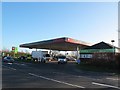 SJ7661 : Texaco with Co-operative store, Sandbach by Stephen Craven