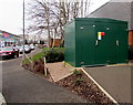 ST3486 : Central Avenue electricity substation, Newport Retail Park by Jaggery