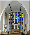 TF0267 : Chancel and east window, All Saints' church, Branston by Julian P Guffogg