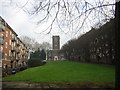 TQ4279 : Woolwich: flats west of St Mary Magdalen church by Christopher Hilton