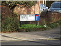 TL1714 : Manor Road sign by Geographer