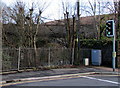 ST0894 : Glimpse of a railway river bridge in Abercynon by Jaggery