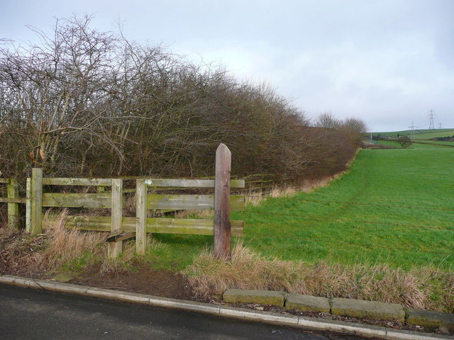 The Calderdale Way at Exley Lane, Exley, Halifax