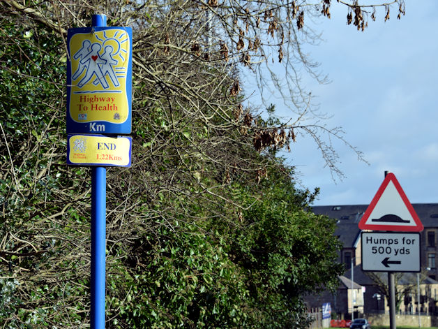 "Highway to Health" sign, Comber (February 2016)