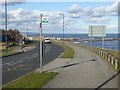 NZ4348 : Port access road at Seaham Harbour by Oliver Dixon