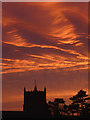 SD4972 : Fiery sky over Warton by Karl and Ali