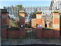 SJ4166 : Former entrance to Chester Waterworks Company from The Mount by John S Turner