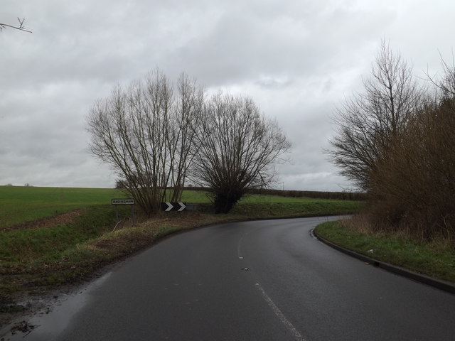 Entering Badingham on the A1120 Dennington Road