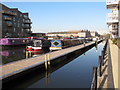 TQ1777 : Daddy Longlegs and Sarah Davey, narrowboats in Brentford Lock basin by David Hawgood