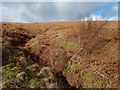 NS3779 : Drainage channel on Carman Hill by Lairich Rig