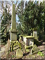 TF4510 : Obelisk and tomb chest in the General Cemetery, Wisbech by Richard Humphrey