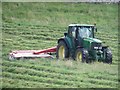 SE0063 : Mowing grass at High Cross Lathe by Graham Robson