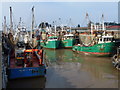 TF6120 : Fishing boats by the quays - The Fisher Fleet, King's Lynn by Richard Humphrey