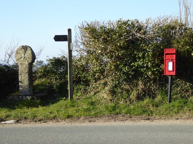 Celtic cross and letterbox