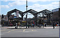 TQ2985 : Canopy, Kentish Town Station by Jim Osley