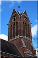 TQ2984 : Tower, Church of St Luke, Oseney Crescent, Kentish Town by Jim Osley