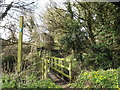 TM1355 : Footpath to The Hollows Coddenham Green by Geographer