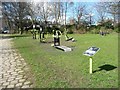 SE1437 : Outdoor gym, Shipley Central Park by Christine Johnstone