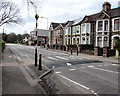 ST1478 : Zebra crossing on a hump, Llandaff North, Cardiff by Jaggery