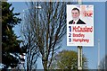 J3176 : Assembly election poster, Crumlin Road, Belfast - April 2016(1) by Albert Bridge