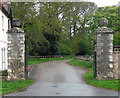 SE5258 : Gate piers near Beningbrough by Stephen Richards