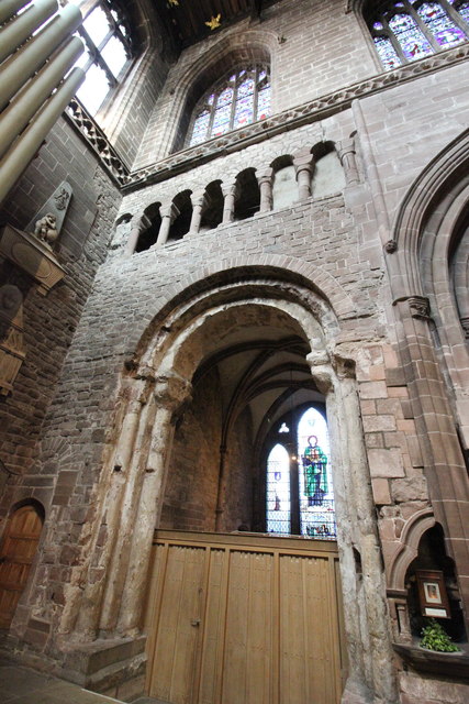 Romanesque Arch in Chester Cathedral