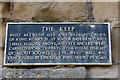 TA0489 : Plaque, Scarborough Castle, Scarborough, Yorkshire by Christine Matthews