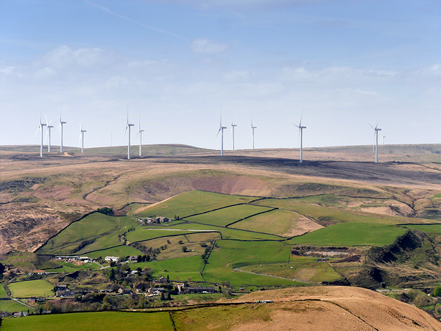 Wind Farm View from the Pennine Way