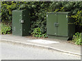 TM1850 : Telecommunication Boxes off the B1077 America Hill by Geographer