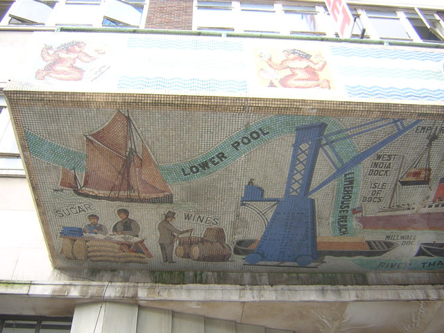 Former Poplar Town Hall, Bow Road: porch over Members' Entrance