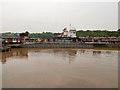 SJ3681 : Mersey Estuary, Eastham Lock to Oil Dock by David Dixon