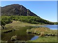 SH6431 : Llyn Cwm Bychan and Carreg Y Saeth, Snowdonia by I Love Colour