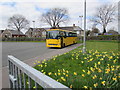 ST1478 : Yellow corner of a Llandaff North school, Cardiff by Jaggery