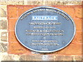 TM0954 : Plaque on Needham Market Railway Station by Geographer