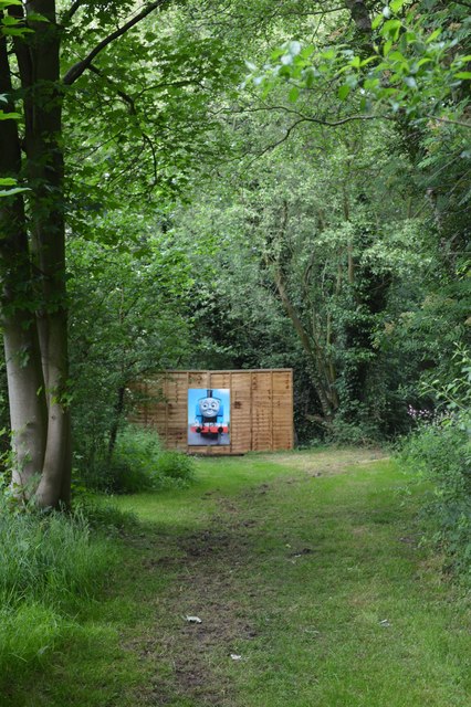 Brand Hall Horse Trials: cross-country course on old railway line