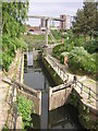 SJ8398 : Disused bottom lock of the Manchester & Salford Junction Canal by Christopher Hilton