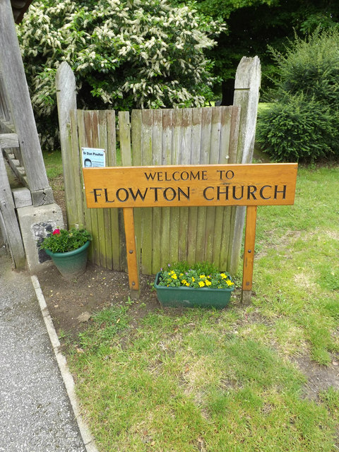 Flowton Church sign