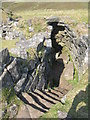 NG3338 : Stair in Dùn Beag broch by M J Richardson