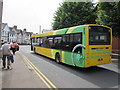 ST3188 : Yellow and green Enviro 300 bus in Harrow Road, Newport by Jaggery