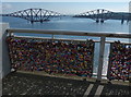 NT1279 : Love padlocks on the Forth Road Bridge by Mat Fascione